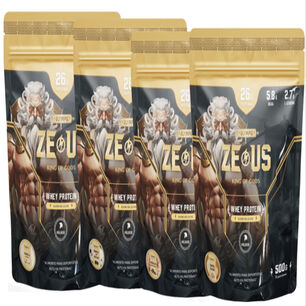 4 Doypack Zeus 100% Whey Protein / 2kg / Prueba Nuestros 4 Sabores