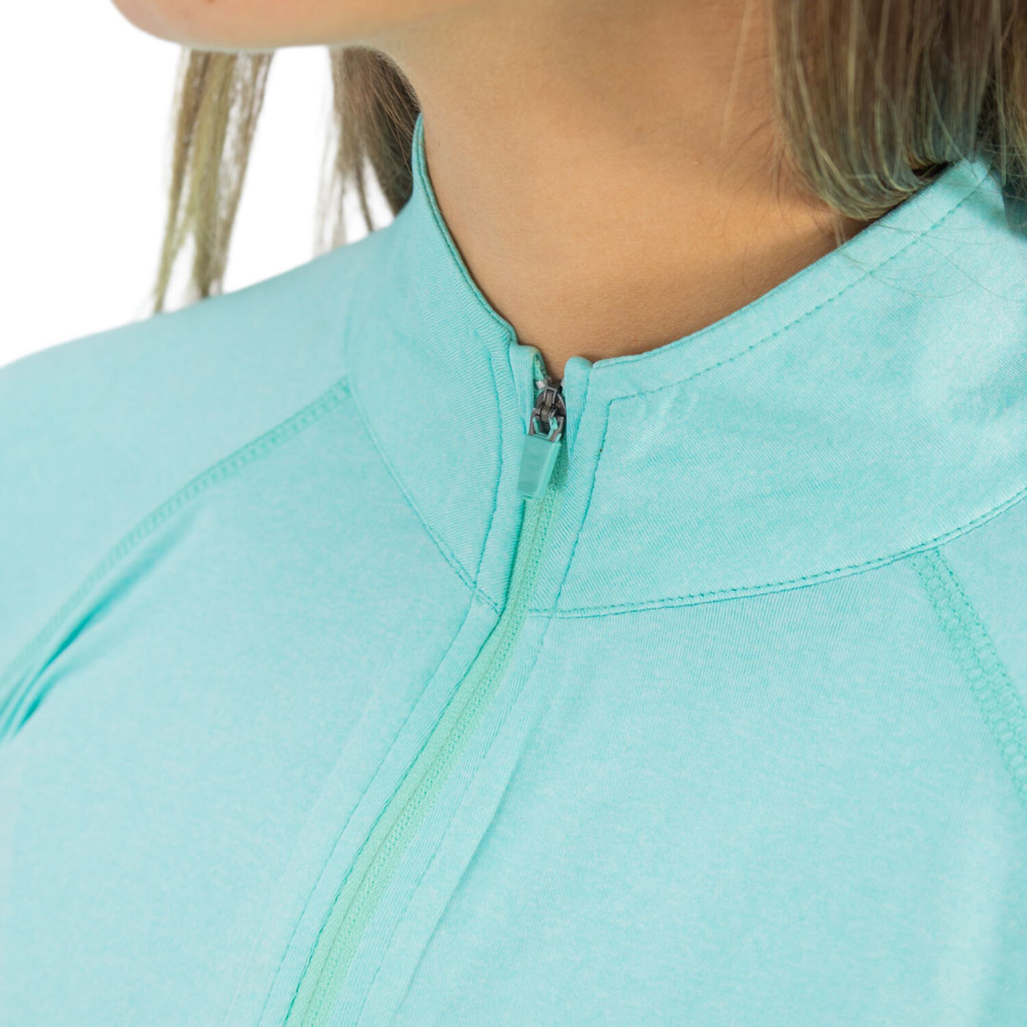 Polera Dry Fit Hw Spx Manga Larga Mujer Aqua image number 5.0