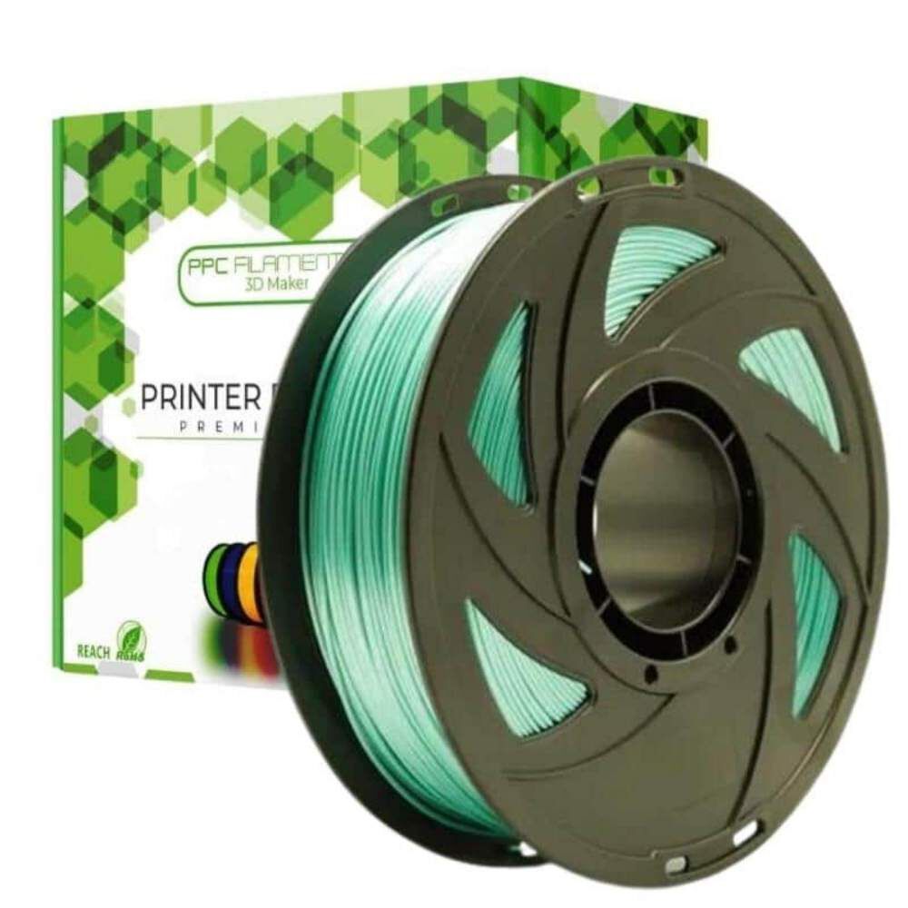 Filamento Pla Seda Verde 1kg Ppc image number 0.0