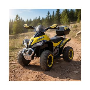 Cuatrimoto A Bater&iacute;a Quad Lx Amarilla Bebesit