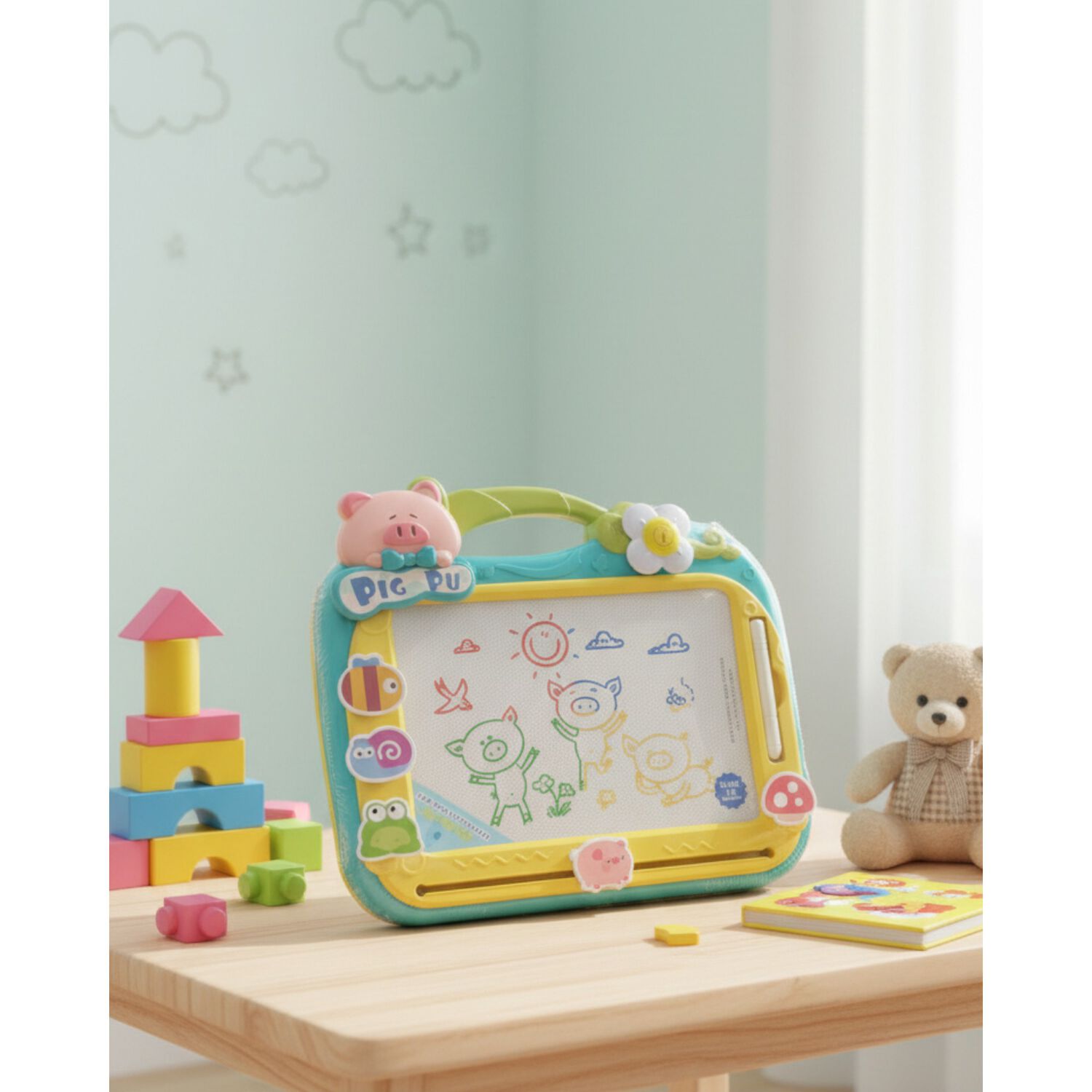 Pizarra Magica Magn&eacute;tica Borrable Para Ni&ntilde;os Ni&ntilde;as Divertida image number 8.0