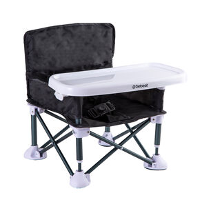 Silla De Comer Plegable Camping Xt01 Negro