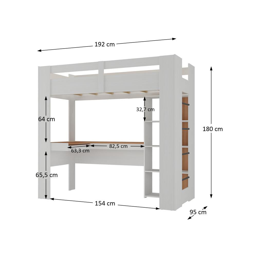Cama Di Poretti Con Escritorio image number 2.0