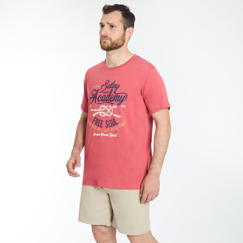 Polera Regular Manga Corta Cuello Redondo Hombre Herald image number 2.0