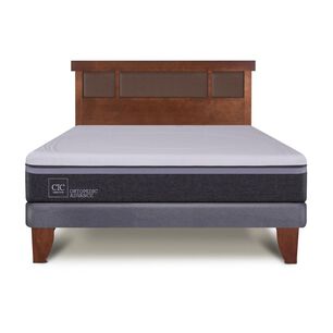 Cama Europea Cic Ortopedic Advance / 2 Plazas / Base Normal + Respaldo