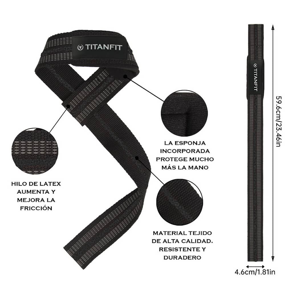 Straps Hoplon Negro Titanfit image number 1.0