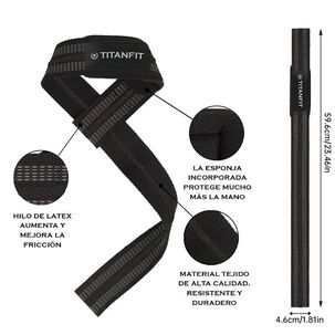 Straps Hoplon Negro Titanfit