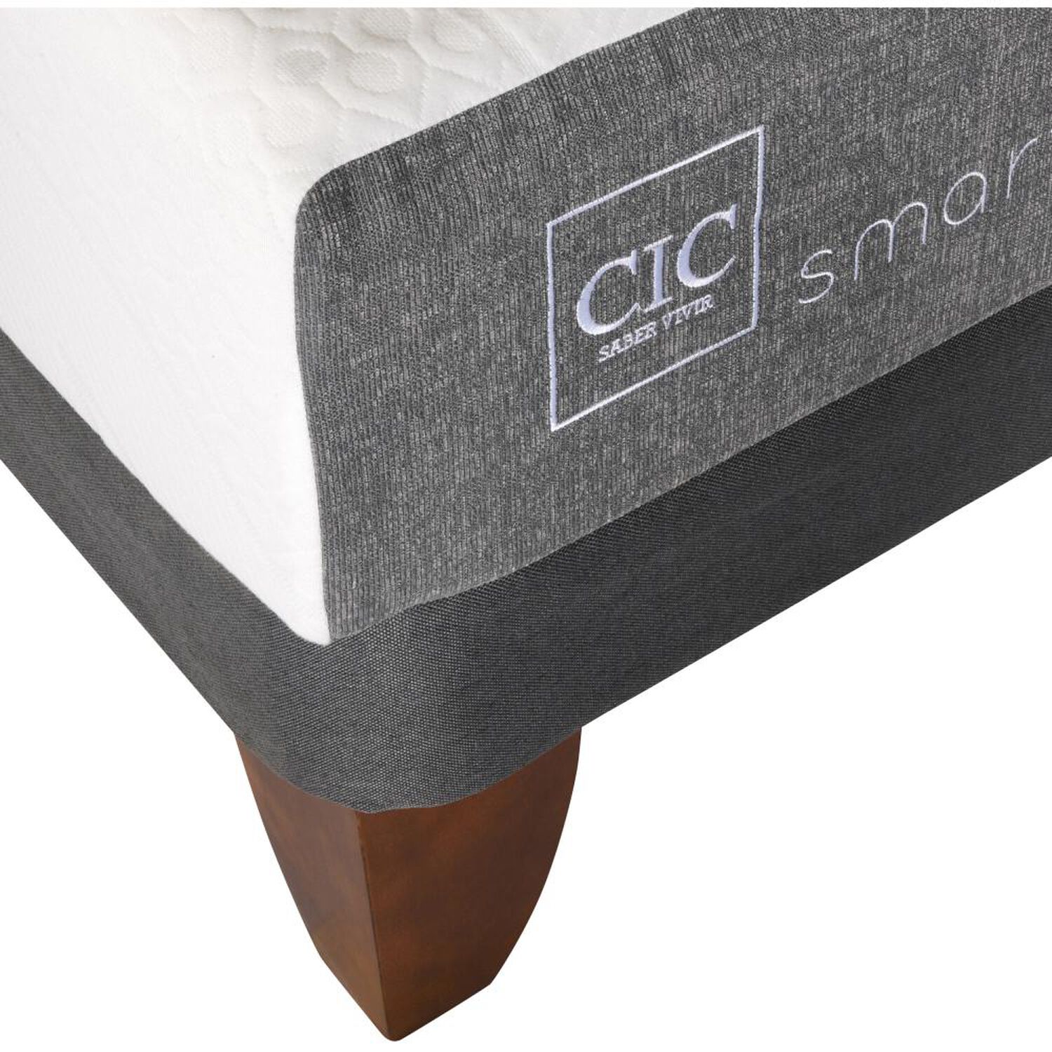 Cama Europea Cic Smart / King / Base Dividida + Set De Maderas image number 2.0