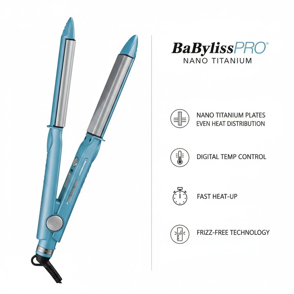 Plancha De Cabello Babylisspro Nano Titanium U Styler Bnt4061tuz image number 2.0
