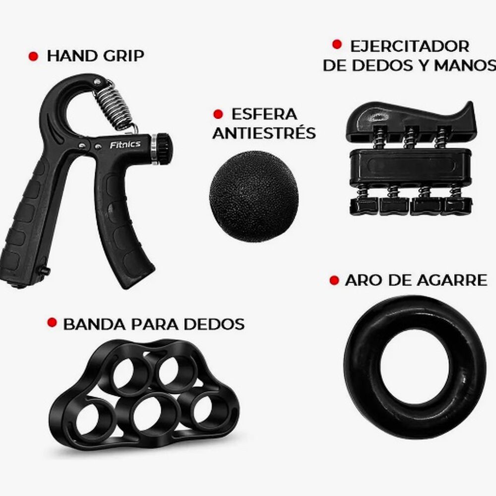 Set Hand Grip Ejercitador Manos image number 1.0