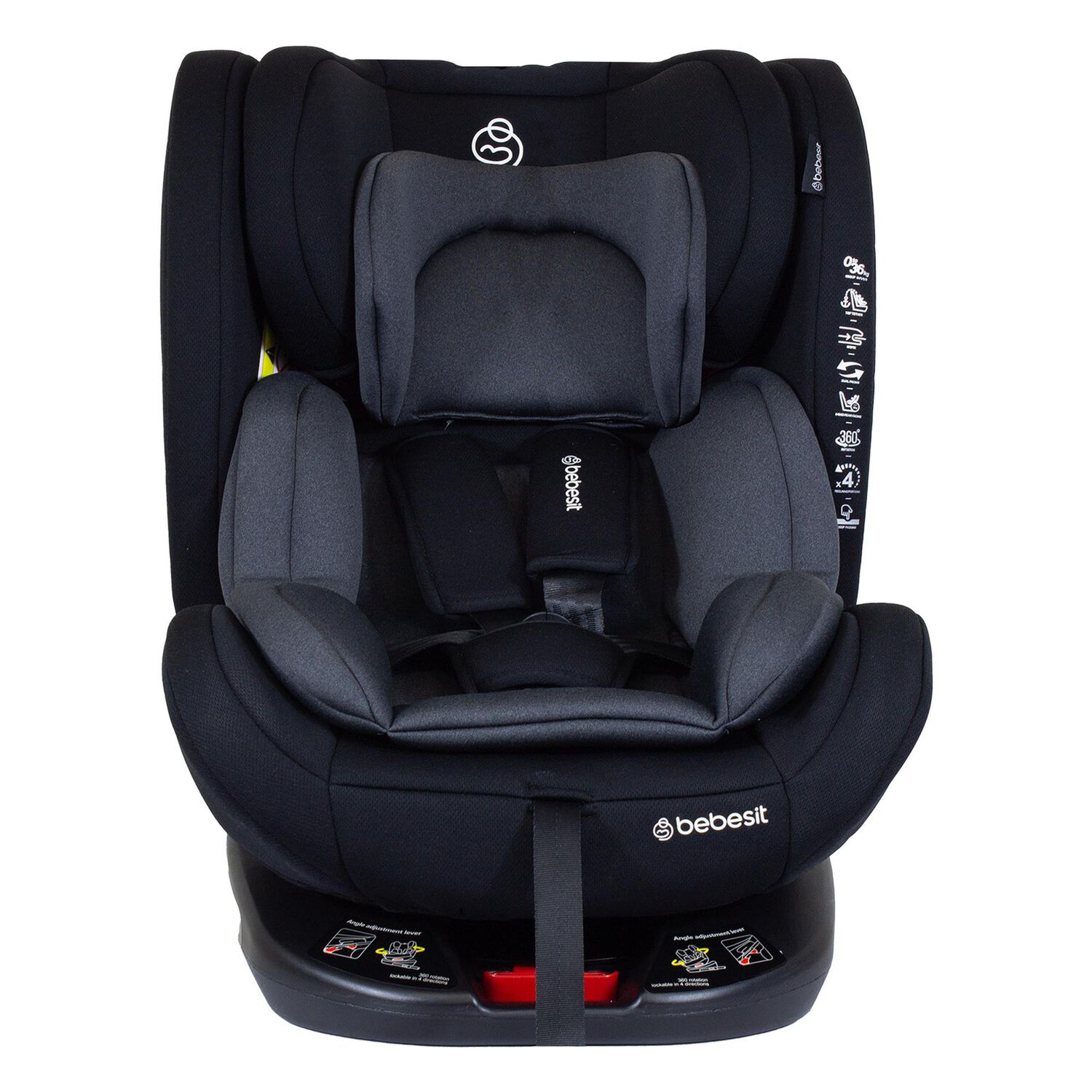 Silla De Auto Convertible 360 Onefix Grey image number 2.0