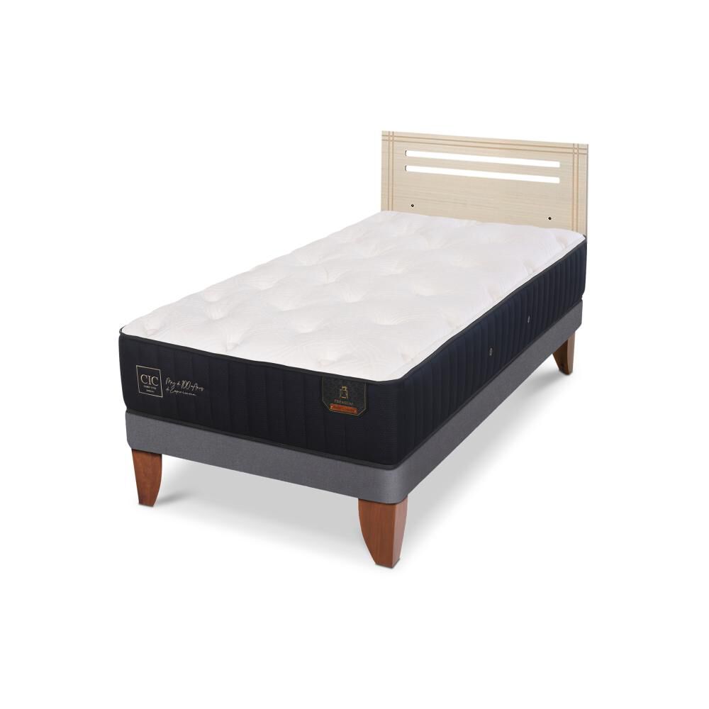 Cama Europea Cic Linea Premium / 1.5 Plazas / Base Normal + Respaldo image number 5.0
