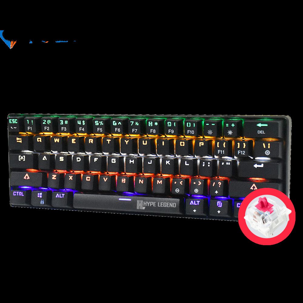 Teclado Hype Legend Rebel Qwerty Outemu Red Us Negro Rgb image number 4.0