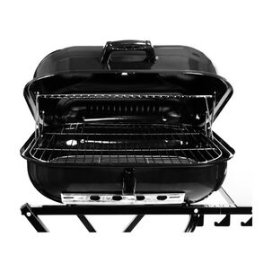 Parrilla Asado Plegable Carbón Tapa Ruedas
