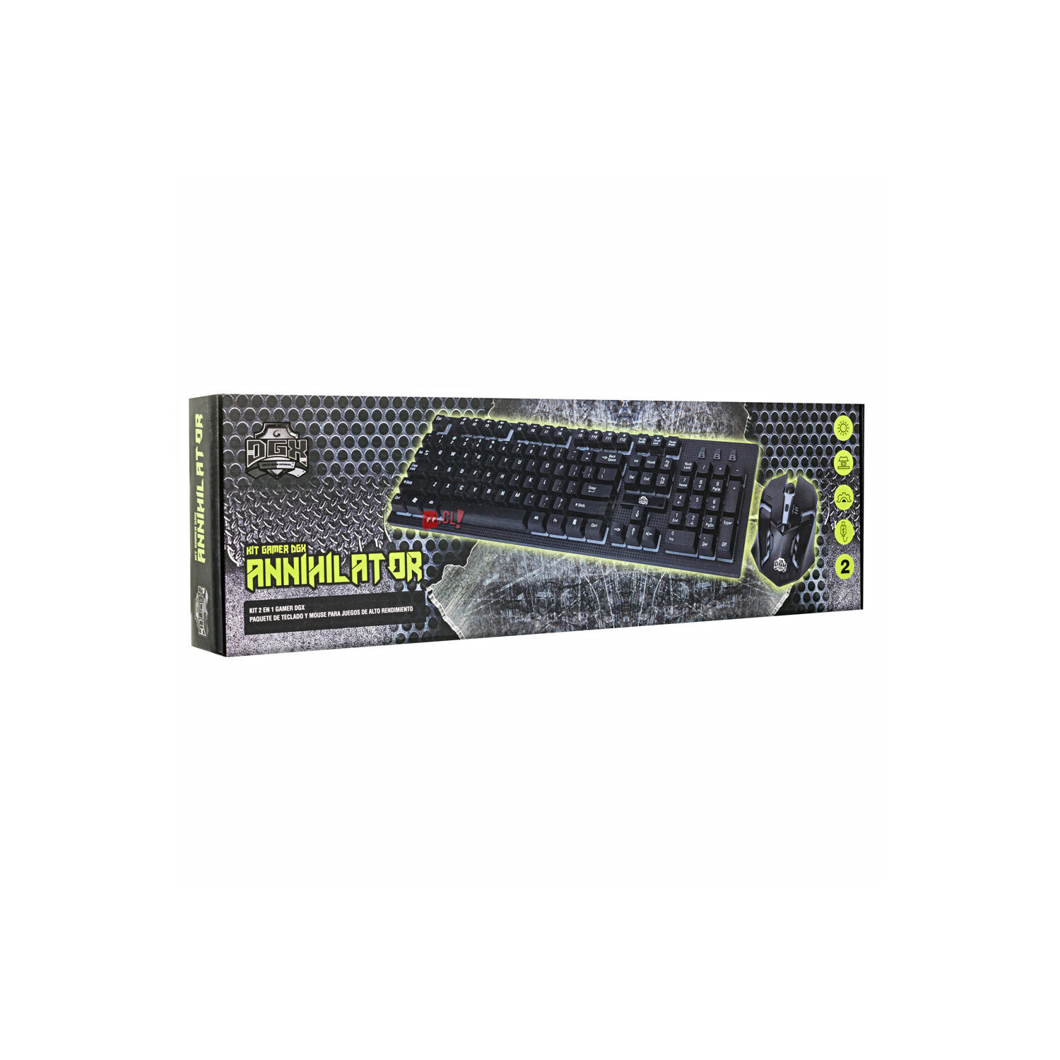 Kit Gamer Teclado Y Mouse Retroiluminado Annihilator - Ps image number 3.0