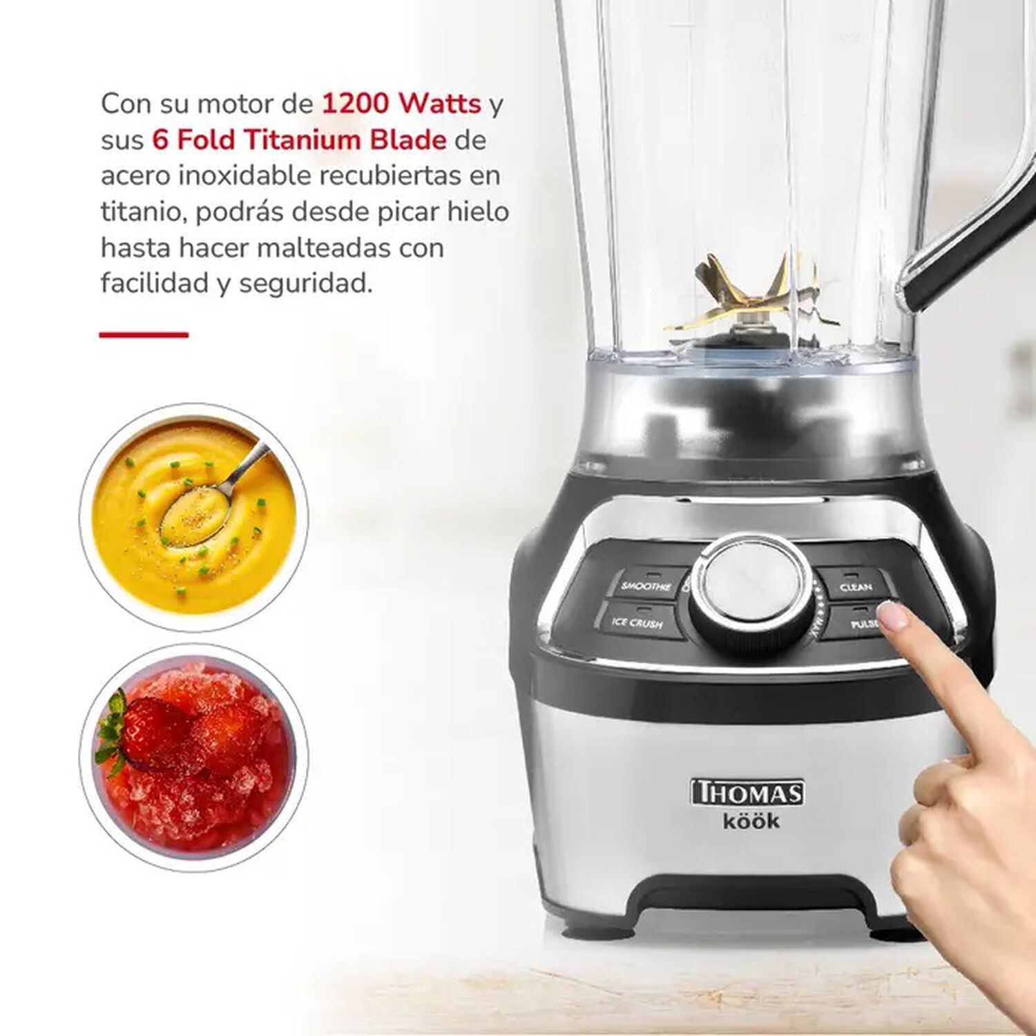 Licuadora Thomas Th-790d Kk Pro 1200w image number 3.0