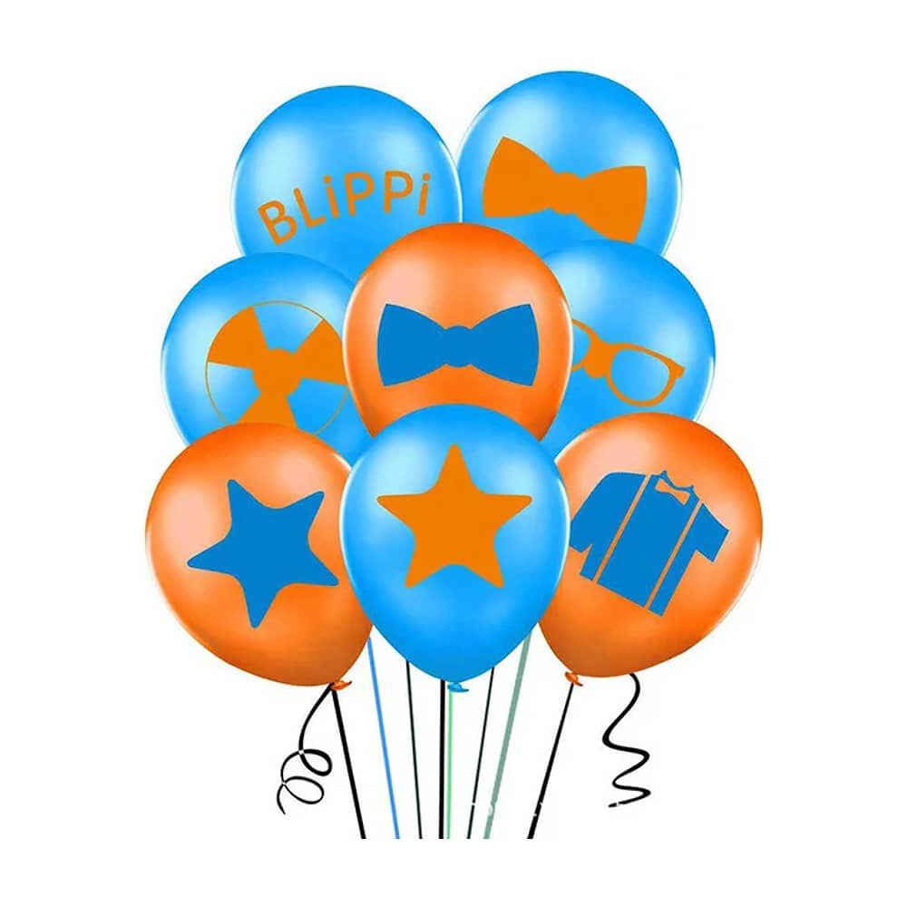 Pack Cumplea&ntilde;os Blippi Globos Toppers Cinta, Cotillon Y Mas image number 3.0
