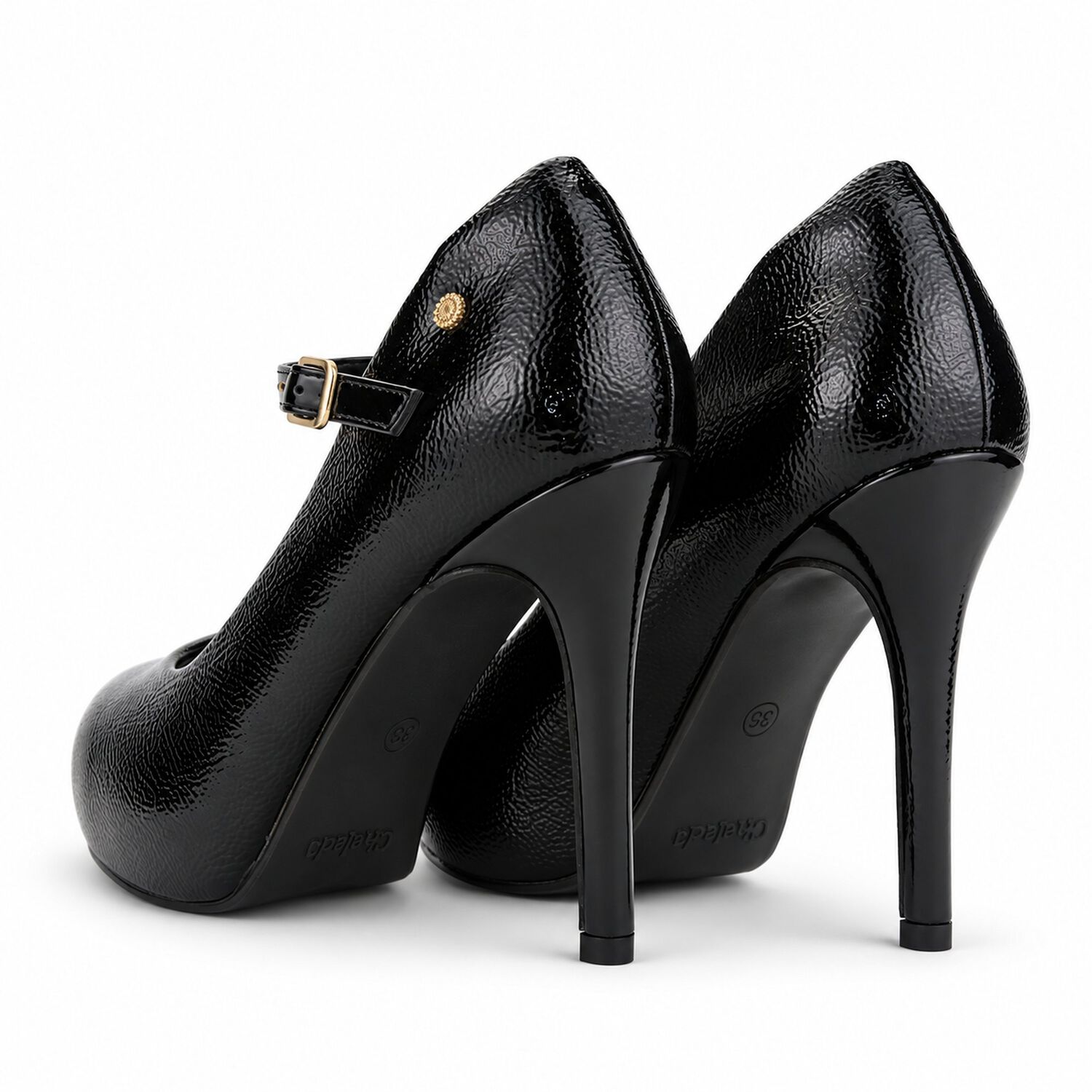 Zapato Negro Mujer Casual Chalada Feel image number 5.0