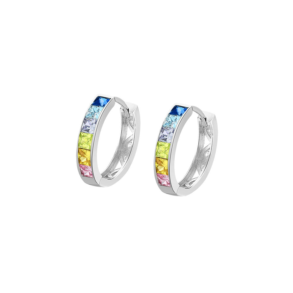 Aros Lp1936-4/3 Lotus Silver Mujer Hoops image number 0.0