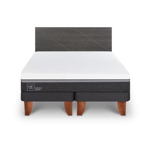 Cama Europea Cic Ortopedic Advance / 2 Plazas / Base Dividida + Respaldo