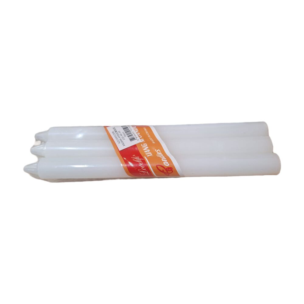 Pack De 6 Velas Blancas De 20 Cm image number 2.0