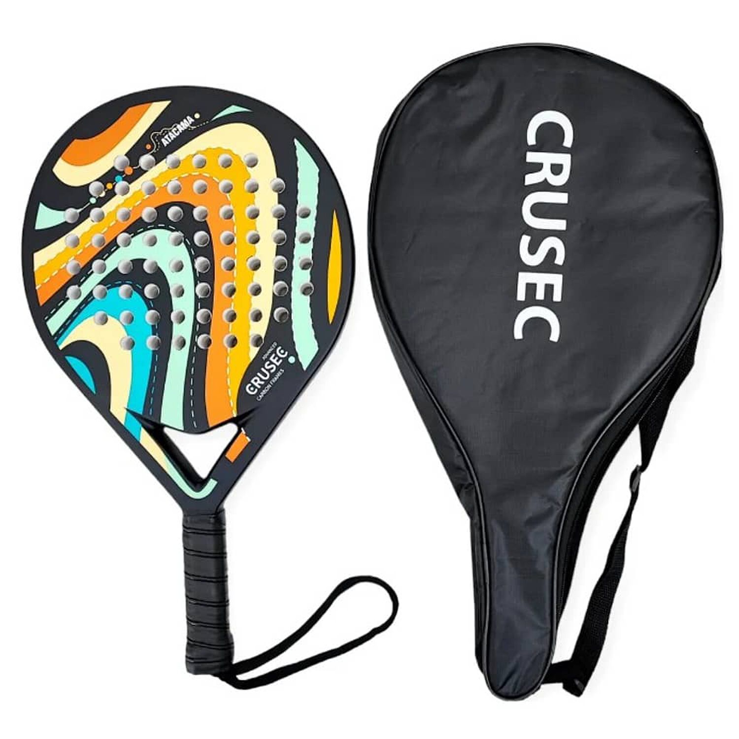 Pala Padel Crusec Mod Atacama Carbono 38mm Con Bolso Deporte image number 1.0
