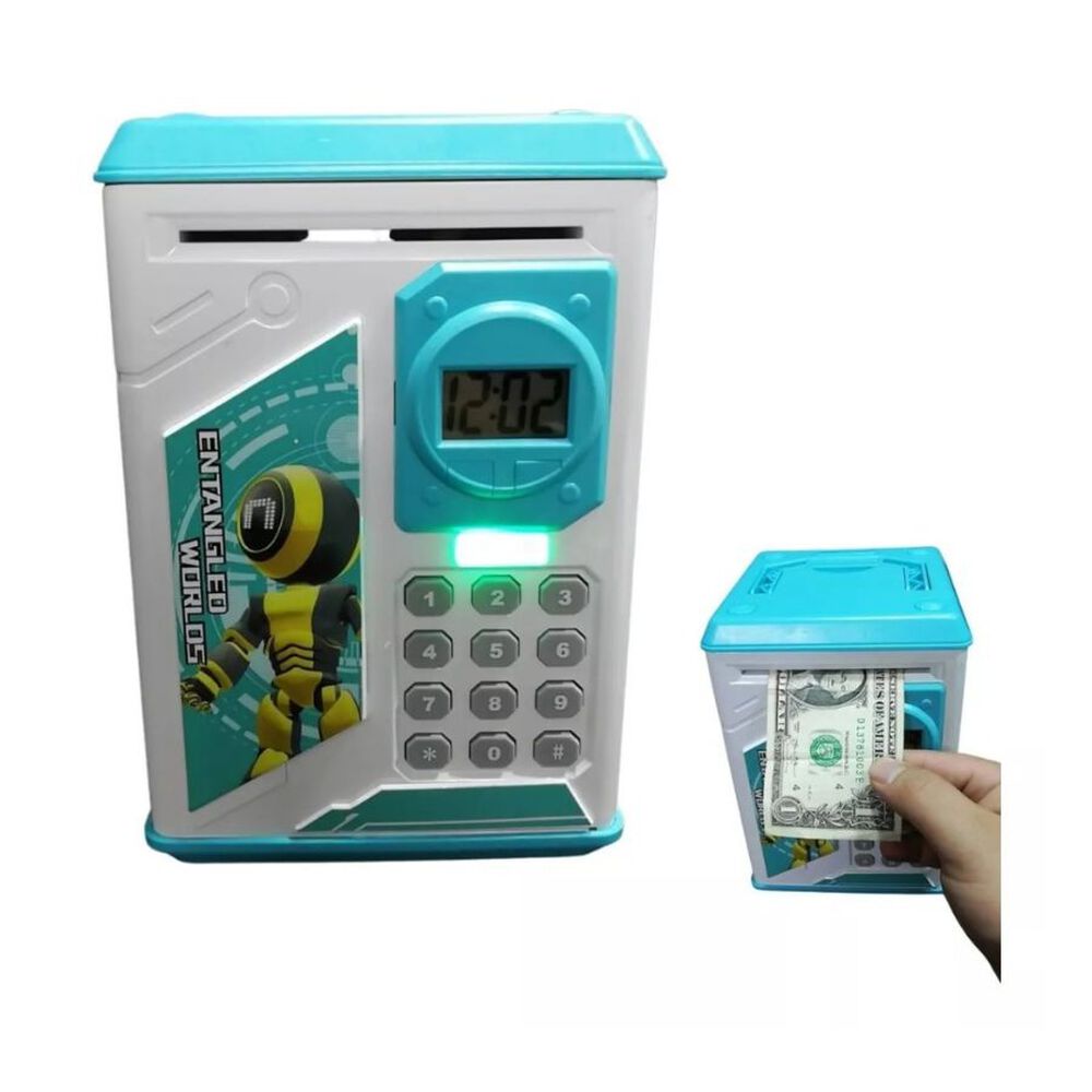 Alcanc&iacute;a Electr&oacute;nica De Ahorro Clave Y Reloj Para Ni&ntilde;os image number 1.0