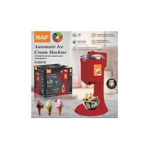 Maquina Para Hacer Helado Raf Potente Color Rojo