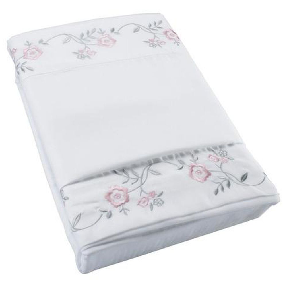 Sabana Andes Microfibra Bordada Rosa 1.5 Plaza image number 0.0