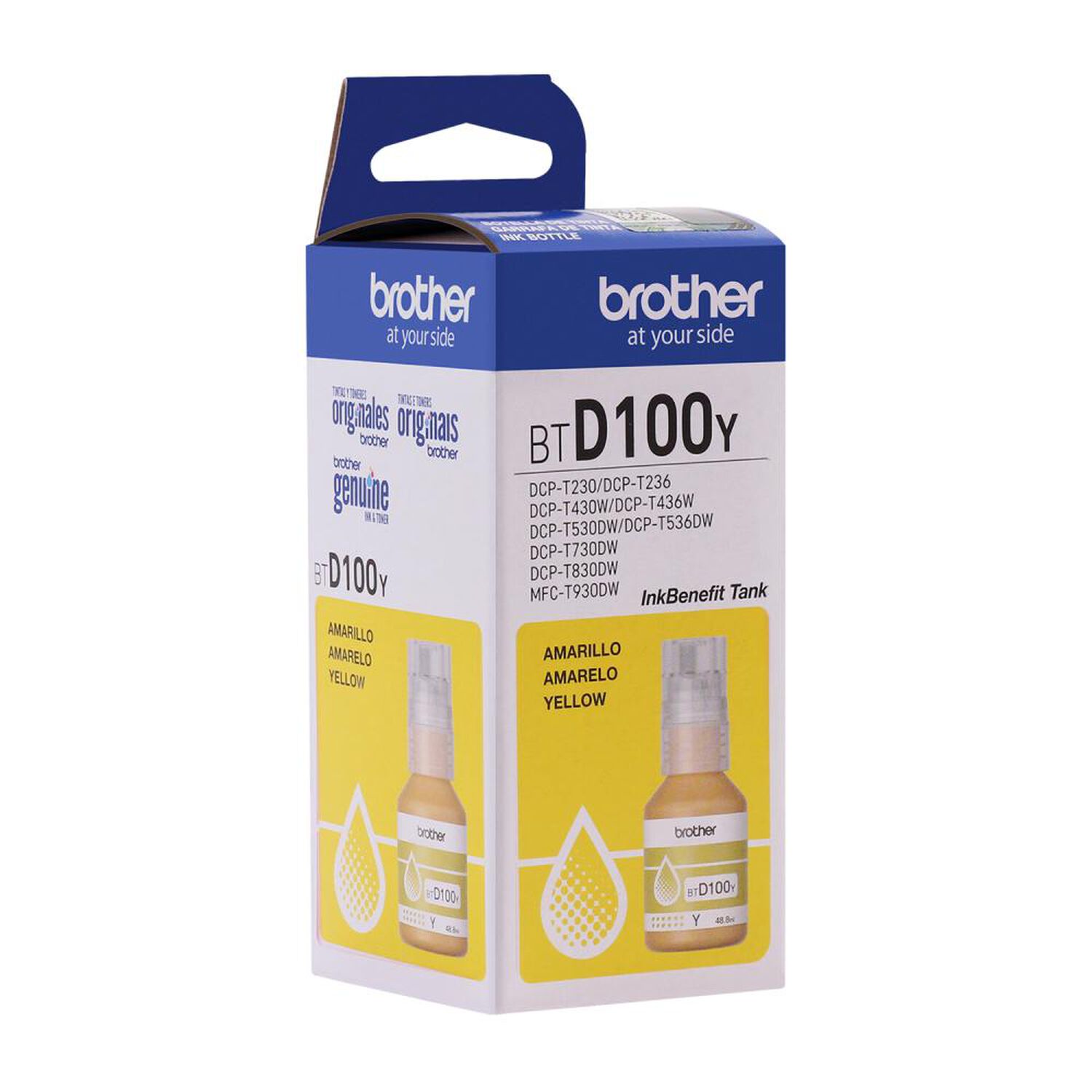 Tinta Brother BTD100Y Yellow image number 3.0