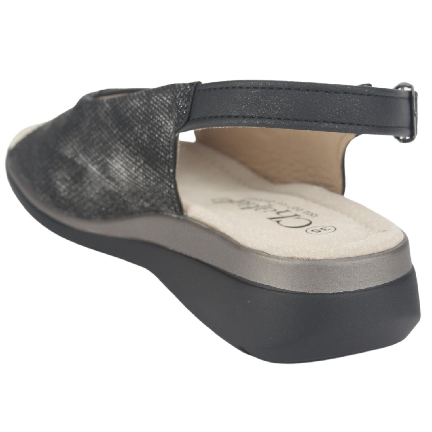 Sandalia Chalada Mujer Floro-5 Negro Casual image number 3.0
