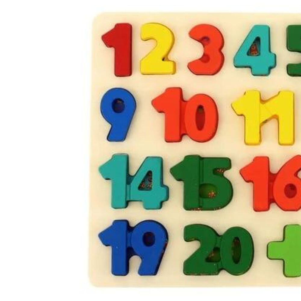 Tabla De Encaje 3d De Números 30cm Juguete Para Niños image number 2.0