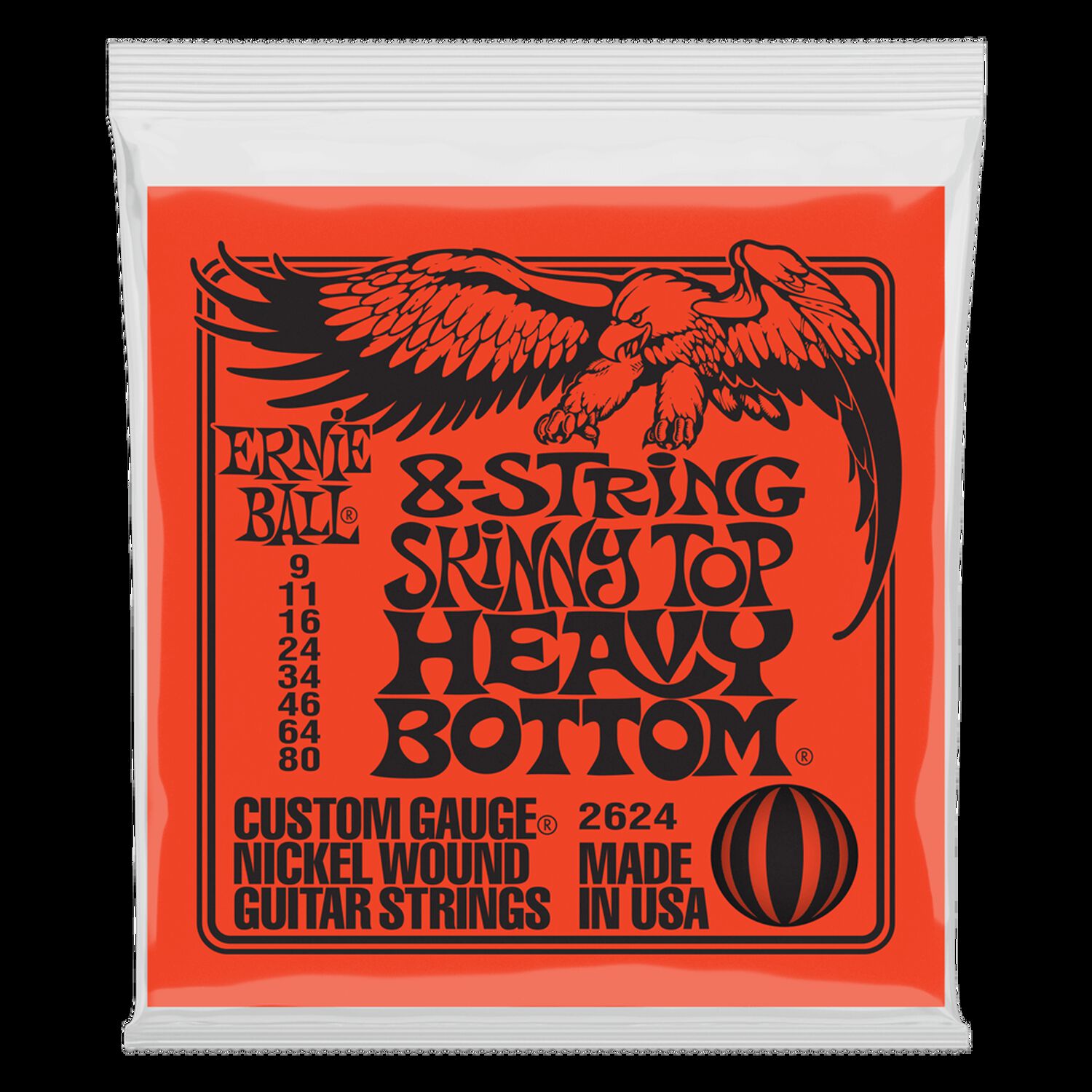 Cuerdas Guitarra El&eacute;ctrica De 8 Heavy Bottom Ernie Ball 9-80 2624 image number 0.0