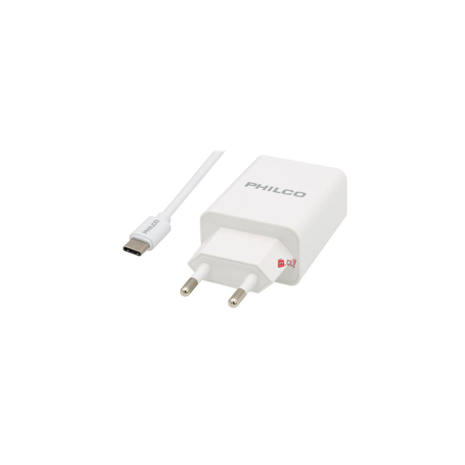 Cargador Doble Usb Carga R&aacute;pida + Cable Tipo C Blanco - Ps image number 2.0