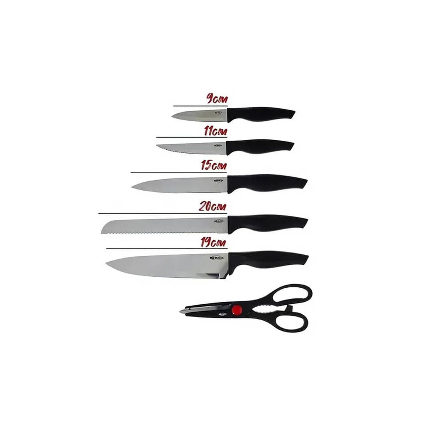 Set De Cuchillos Acero Inoxidable Brinox 6 Piezas 2556/310 image number 1.0
