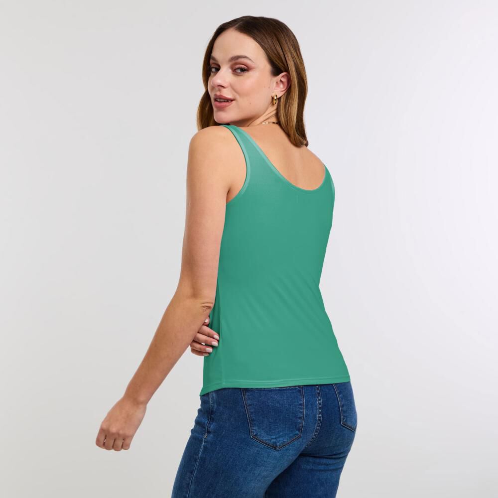 Polera Tipo Peto Liso Sin Manga Mujer Kimera image number 2.0