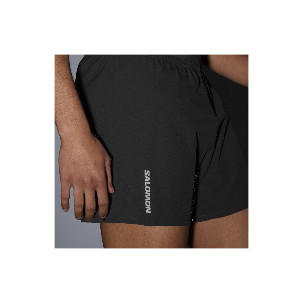 Shorts Hombre Cross 5'' Shorts M Deep Black Salomon image number 6.0