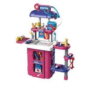 Juguete Set Maleta Doctor 38 Piezas 4 En 1 Morado Infantil
