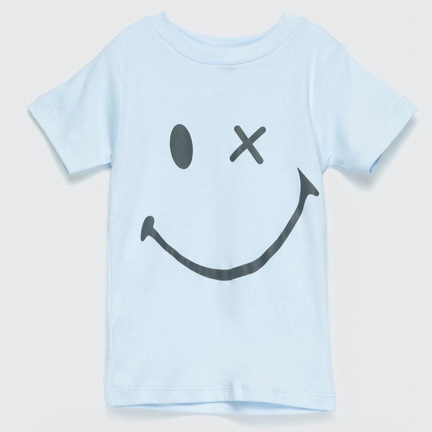 Polera Celeste Smile Adulto Algod&oacute;n Peruano image number 0.0