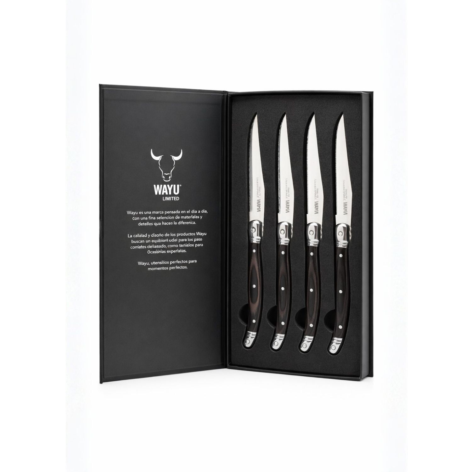 Set 4 Cuchillos Black Mesa Wayu Limited Color Negro image number 2.0