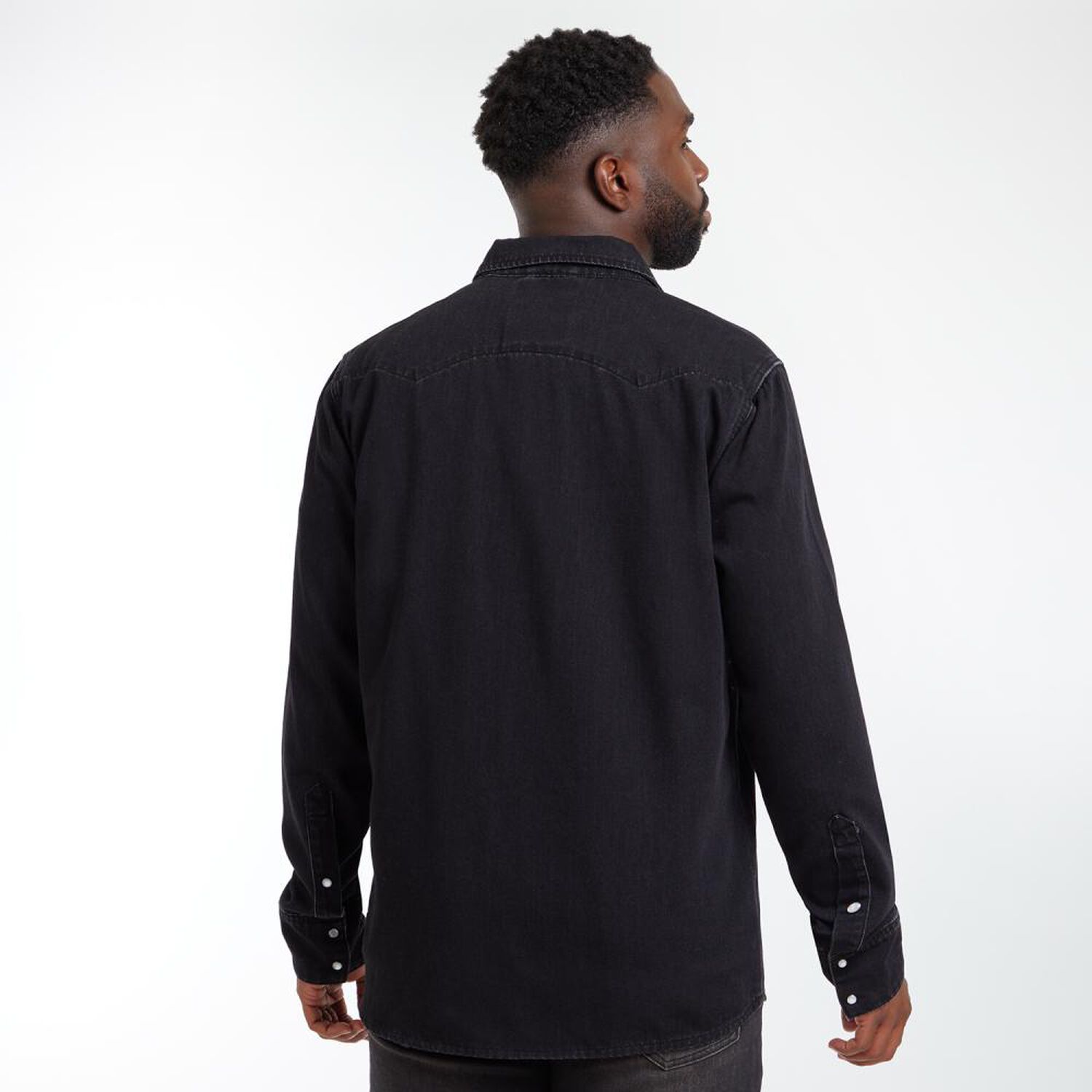 Camisa Denim Slim Manga Larga Hombre Rolly Go image number 3.0