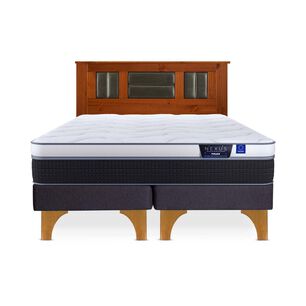 Cama Europea Flex Nexus / 2 Plazas / Base Dividida + Respaldo