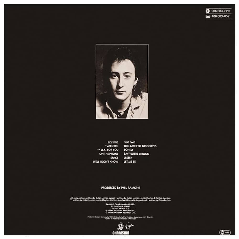 Julian Lennon - Valotte | Vinilo Usado image number 1.0