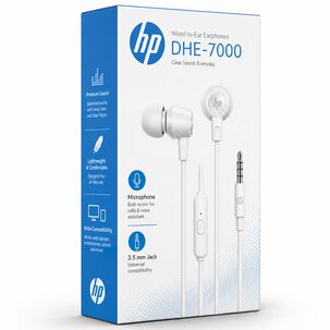 Aud&iacute;fonos In Ear Hp Con Manos Libres Blancos Dhe-7000