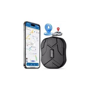 Gps Tk905 4g Tracker Impermeable 5000mah Con Im&aacute;n Para Coche Color Negro