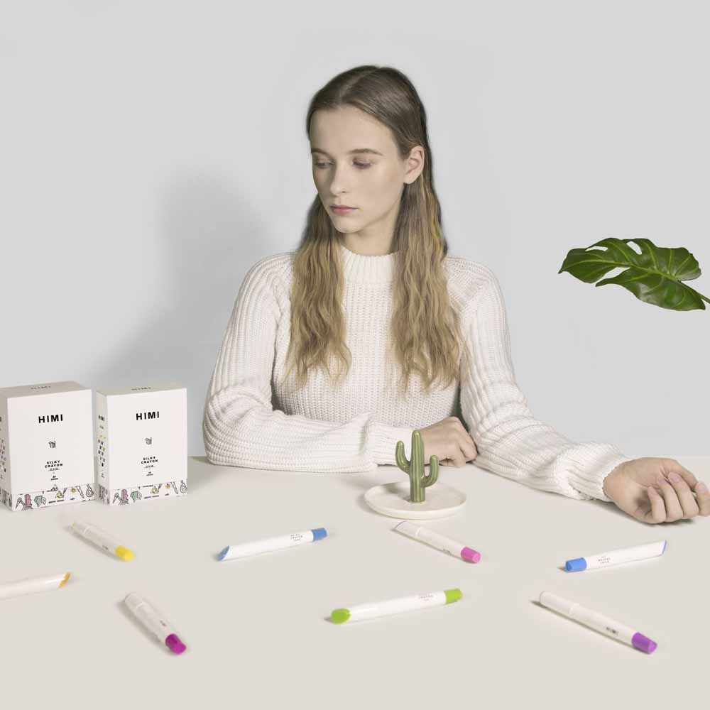 Crayones Acuarelables Set 24 Colores Himi-miya image number 9.0