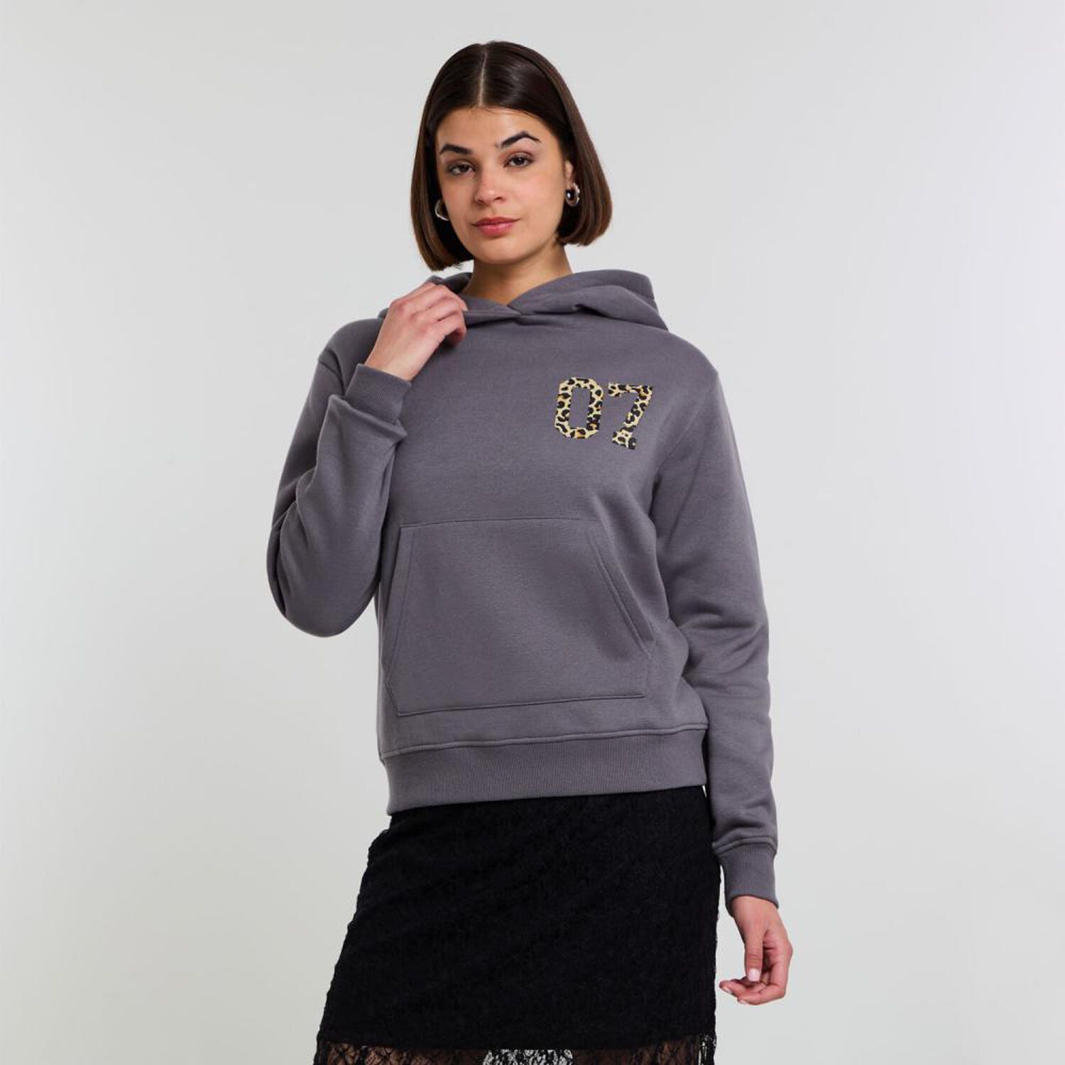Poler&oacute;n Hoodie Print Manga Larga Cuello Redondo Con Capucha Mujer Rolly Go image number 0.0