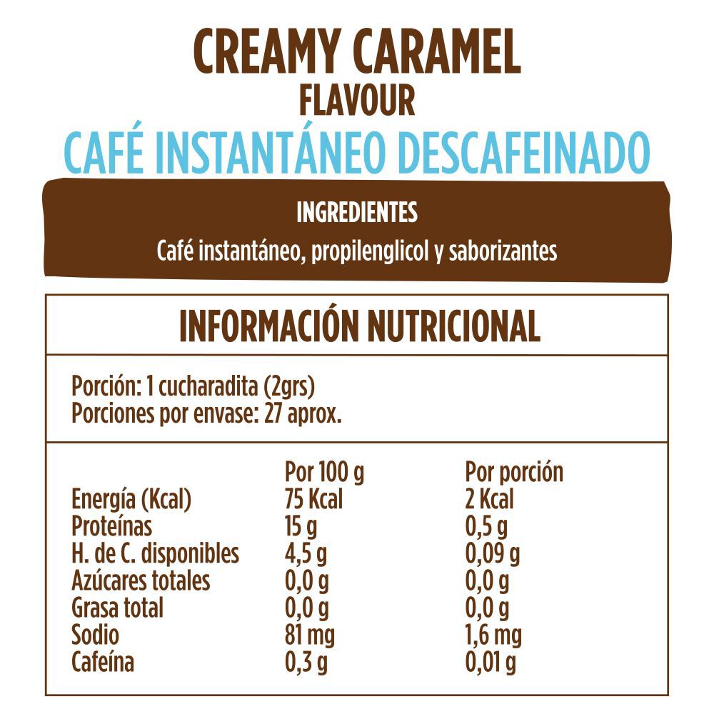 Café Beanies Liofilizado Descafeinado Creamy Caramel image number 3.0