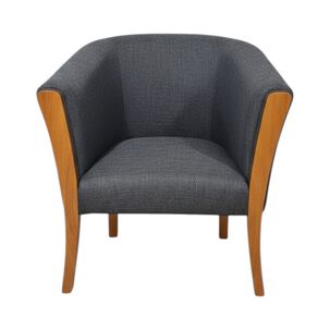 Sitial En Lino Gris Oscuro