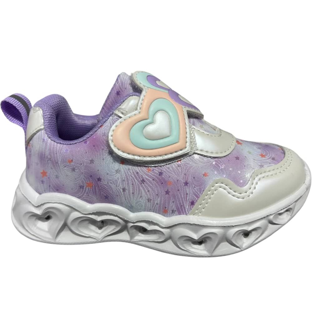 Zapatillas Brillantes Estrellas Para Ni&ntilde;as Con Luces image number 0.0